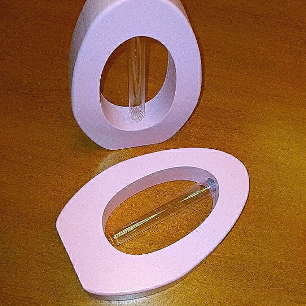 Oval cylinder vase